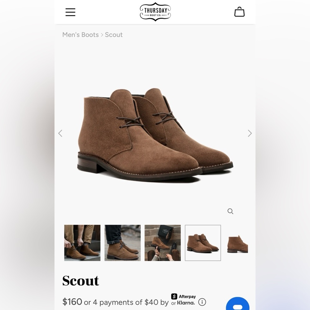 Men's Brown Suede Scout Chukka Boots